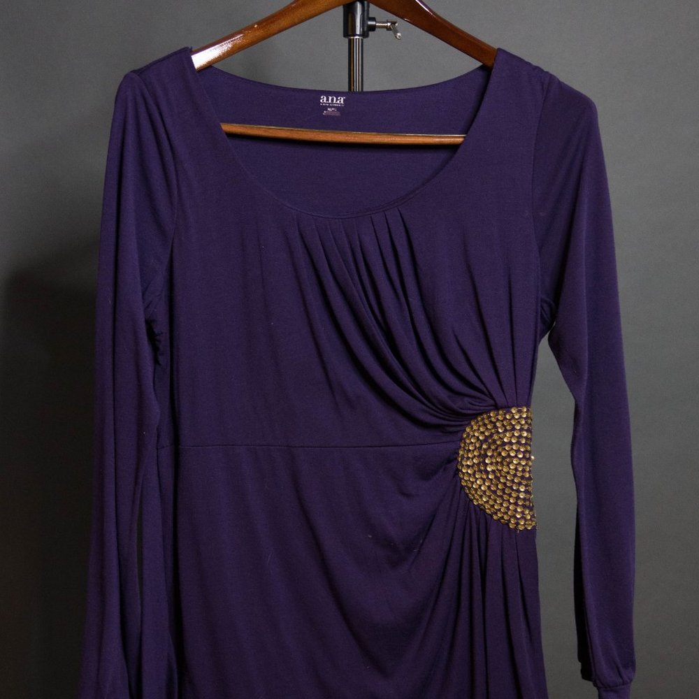 Purple tunic top